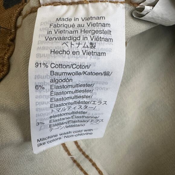 Madewell 10" High Rise Skinny Jeans Painted Sports Womens Size 28 Brown Safari - Picture 8 of 10